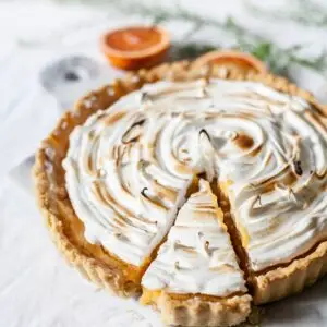 Lemon Merengue Pie with Homemade Gluten Free Graham Cracker Crust