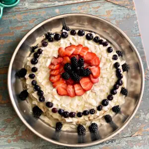 Moist Coconut Cake with Coconut Whipped Cream